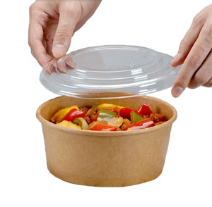 Salad Bowl Lids - PP Hot Use - 1300ml - 50x Per Pack